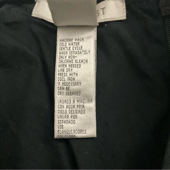 Nine West Black Embroidered Panel A-Line Skirt 10 Feminine Casual Boho Cottage - Picture 7 of 8